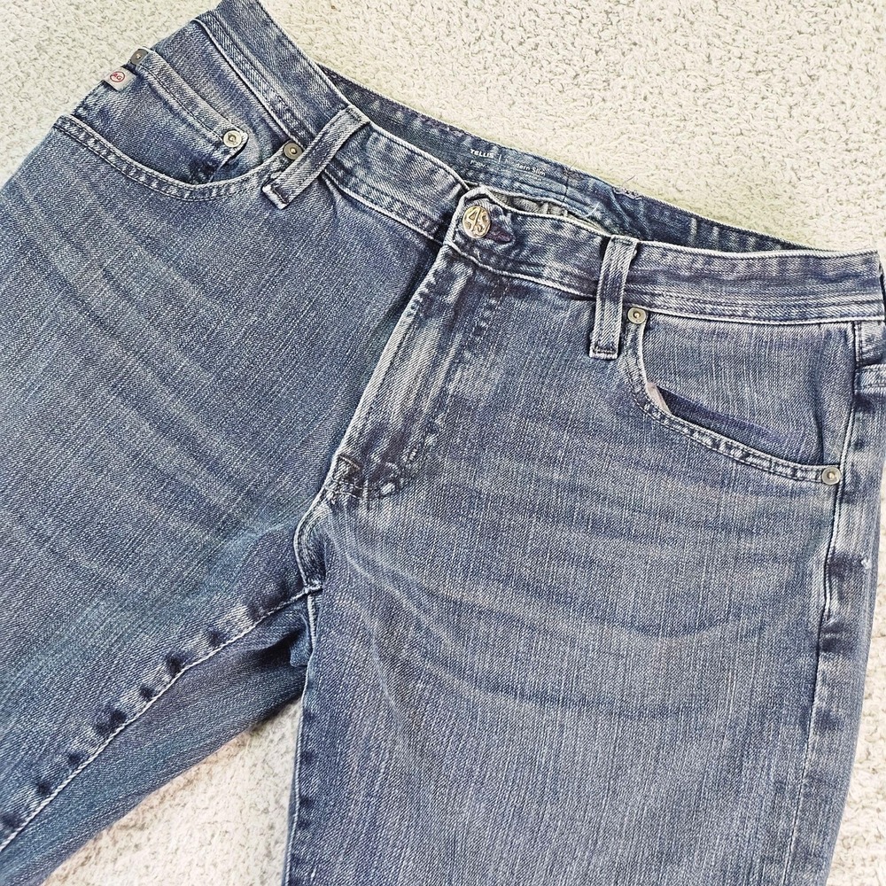 AG Adriano Goldschmied Tellis Jeans Mens 32x33 Blue Slim Tapered Stretch Denim